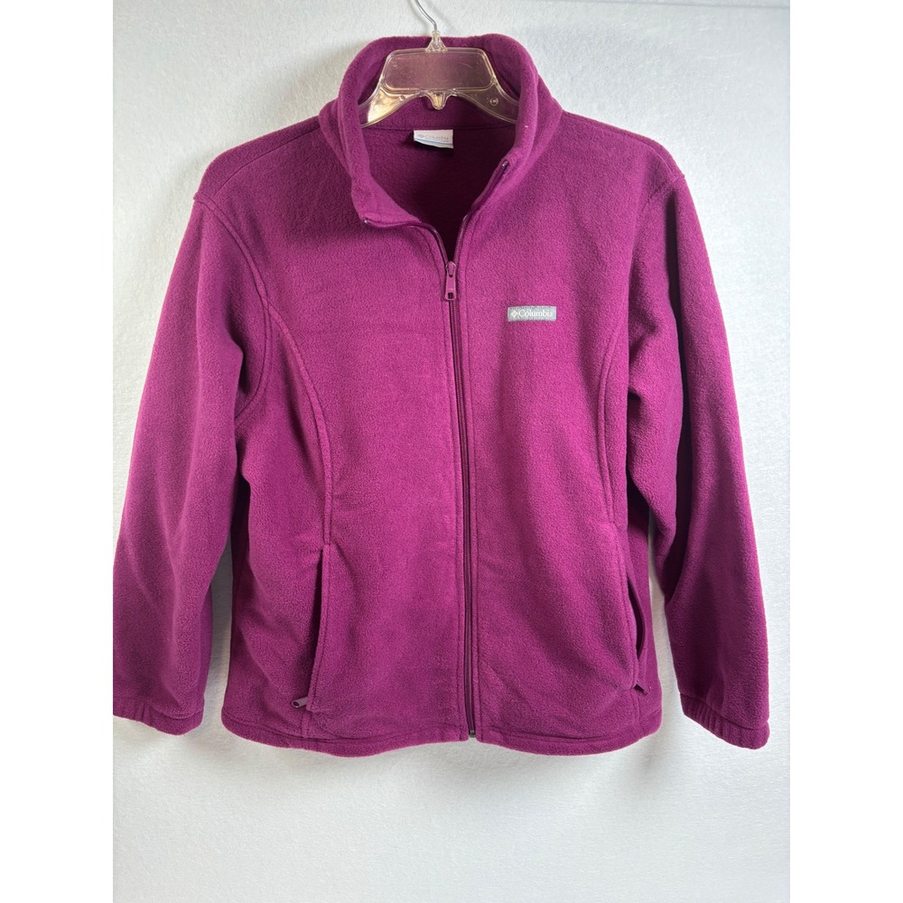 Columbia Women's 2X Berry Magenta Pink Full-Zip Fleece Jacket